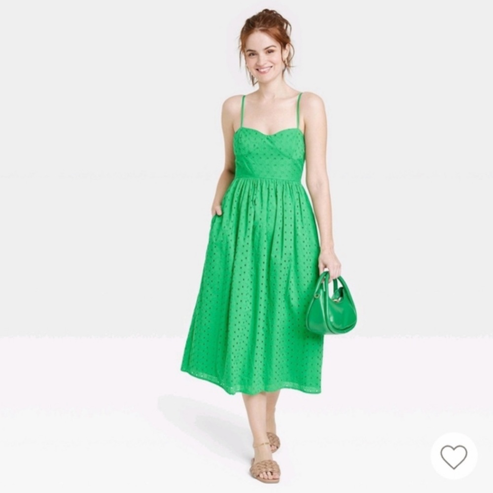 a new day Green Midi Dress